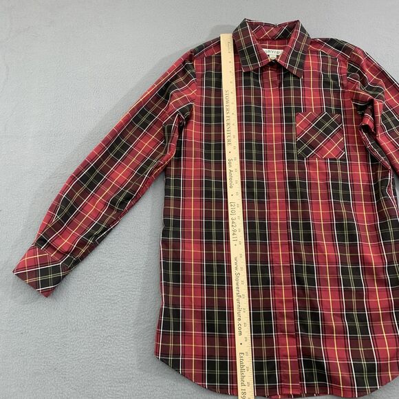Orvis Shirt Womens 6 Red Black Plaid Long Sleeve Button Up 100% Cotton Pocket - Picture 7 of 16